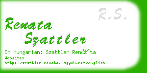 renata szattler business card